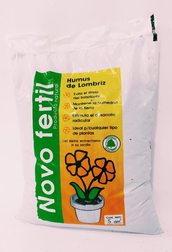 Humus de Lombriz 5dm. Novo Fertil. Producto Ecológico