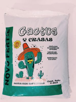 Sustrato Para Cactus y Suculentas Novo Fertil 5 dm