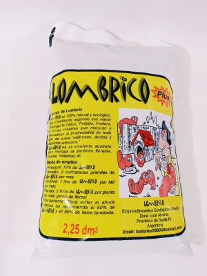 Humus de Lombriz 2.5dm. Premium Lombrico