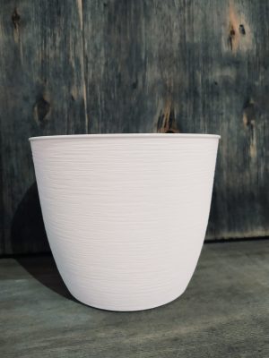 Nuevo! Maceta Texturada Matri N°18 Blanca