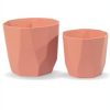 MACETA FACETADA CORAL T.A PLASTIC N° 20