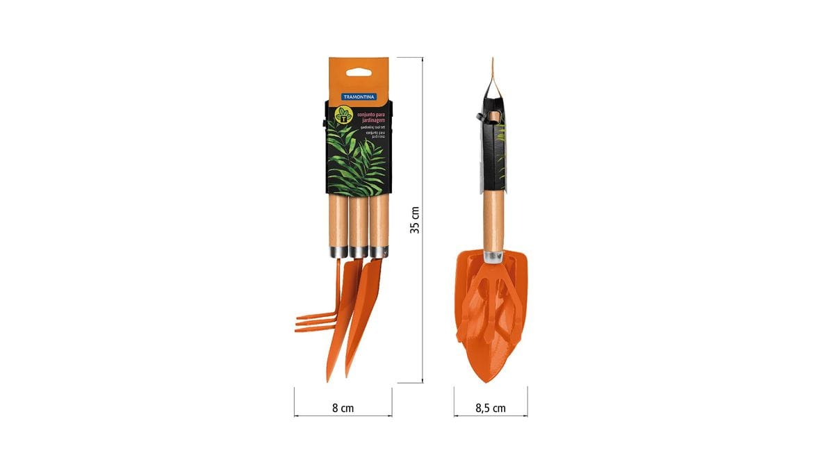 Kit Herramientas para Jardín con Mangos de Madera y Embalaje Plástico 3 pzas. - Image 5