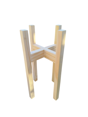 Pie Nórdico de Madera: Elegancia Escandinava para destacar tus Plantas 🏠🌿